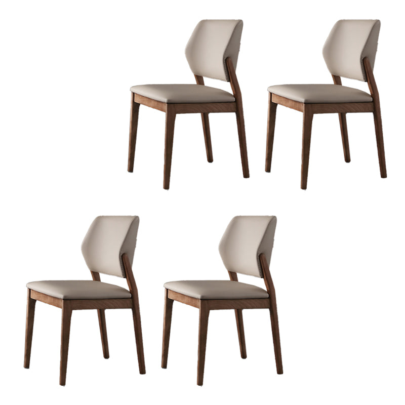 Contemporary Open Back Dining Chairs Indoor Upholstered Side Chair