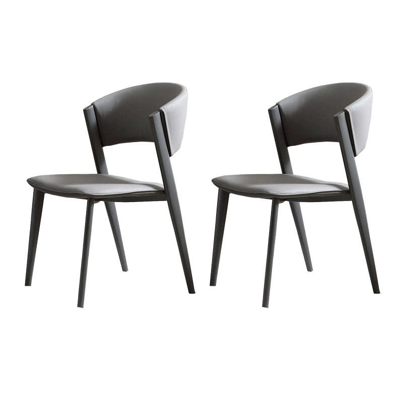 Contemporary Kitchen Dining Chairs Open Back Dining Side Chair