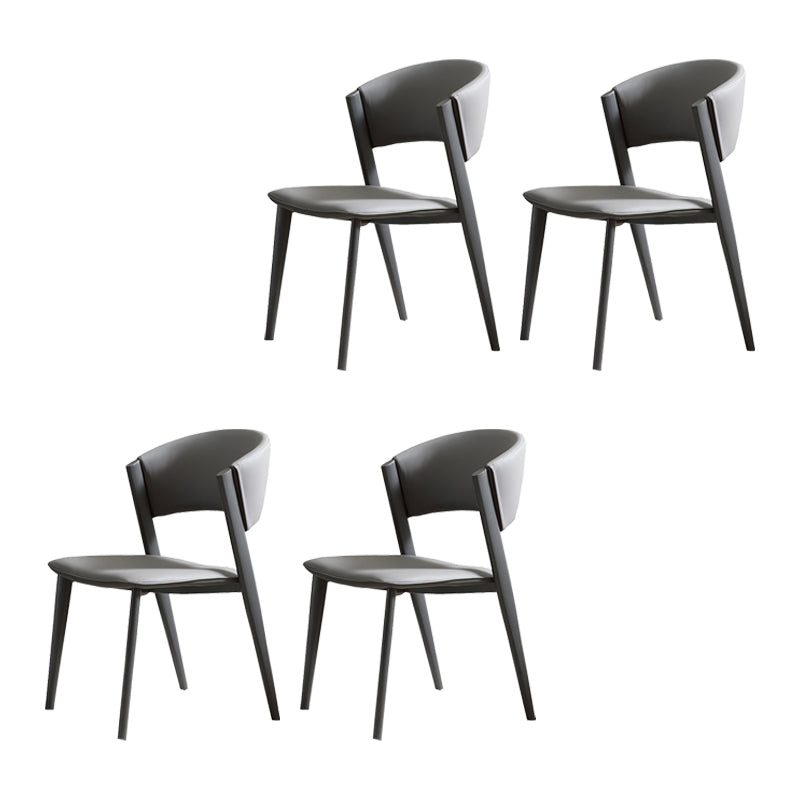Contemporary Kitchen Dining Chairs Open Back Dining Side Chair