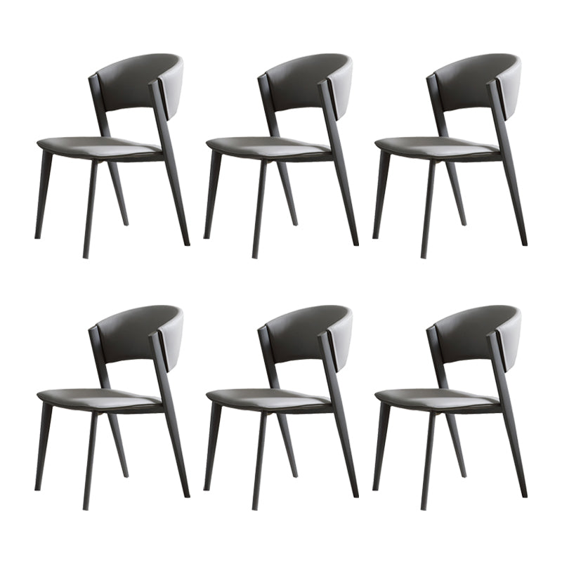 Contemporary Kitchen Dining Chairs Open Back Dining Side Chair