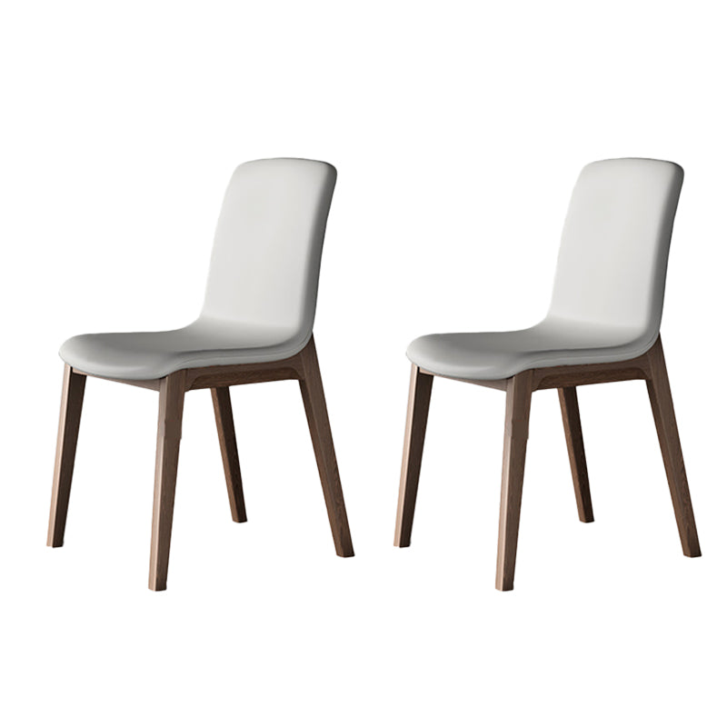 Faux Leather Modern Side Chair Parsons Chair with Upholstered