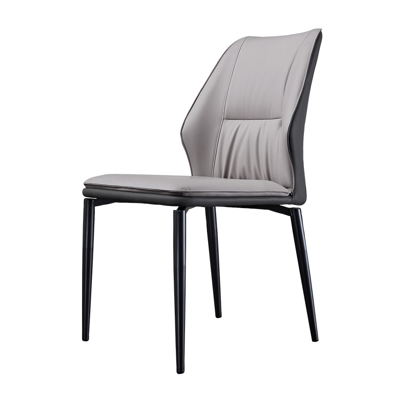 Industrial Dining Room Side Chair Metal Legs Wingback Chairs