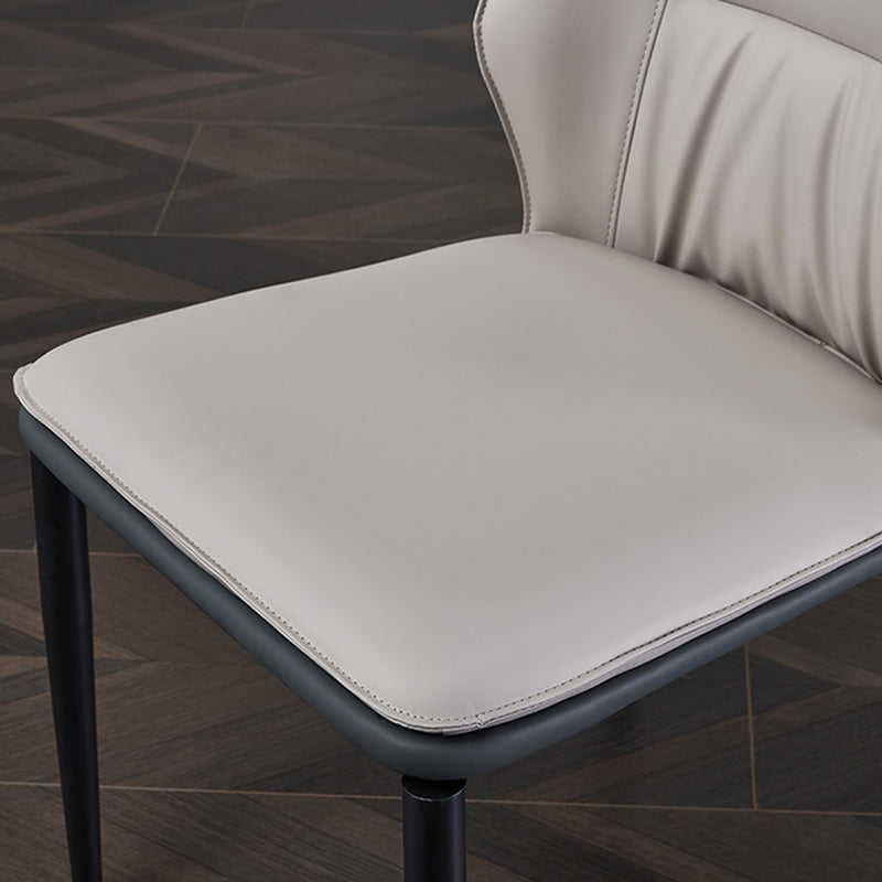 Industrial Dining Room Side Chair Metal Legs Wingback Chairs