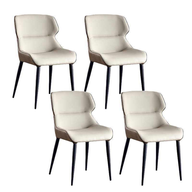 Faux Leather Kitchen Dining Side Chairs Wingback Side Chairs