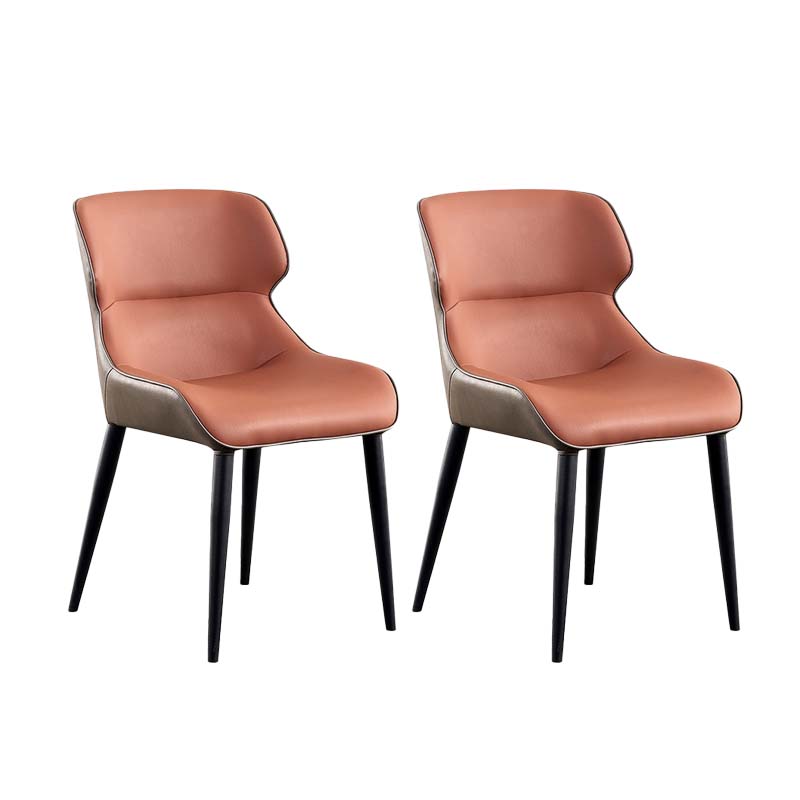 Faux Leather Kitchen Dining Side Chairs Wingback Side Chairs
