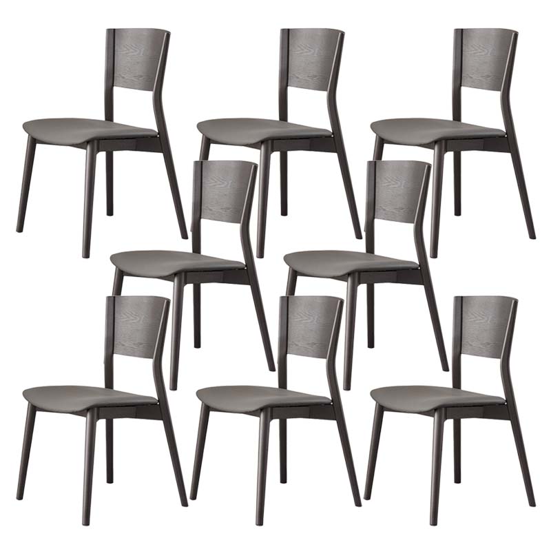 Dining Room Kitchen Side Chair Industrial Solid Wood Armless Chair