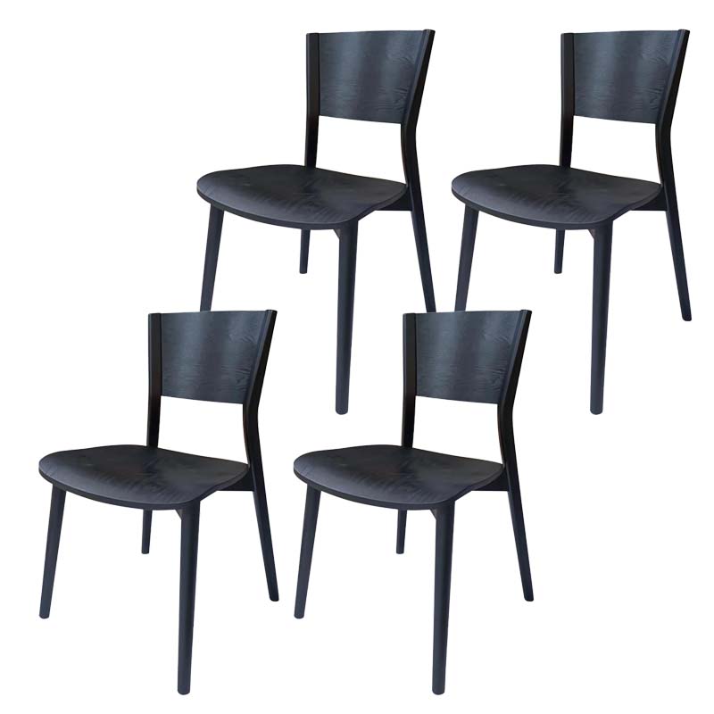 Dining Room Kitchen Side Chair Industrial Solid Wood Armless Chair