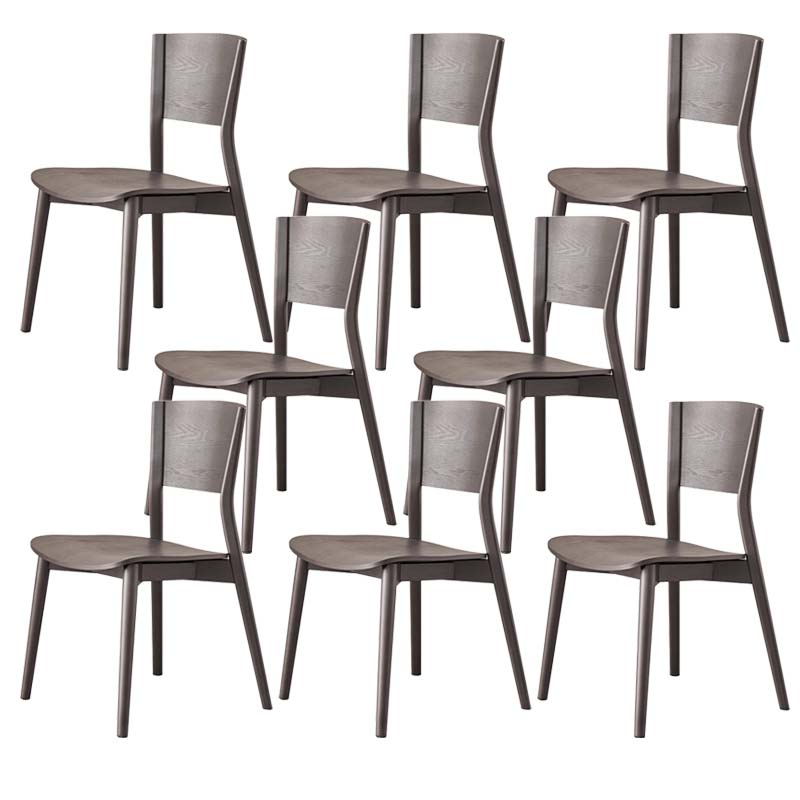 Dining Room Kitchen Side Chair Industrial Solid Wood Armless Chair