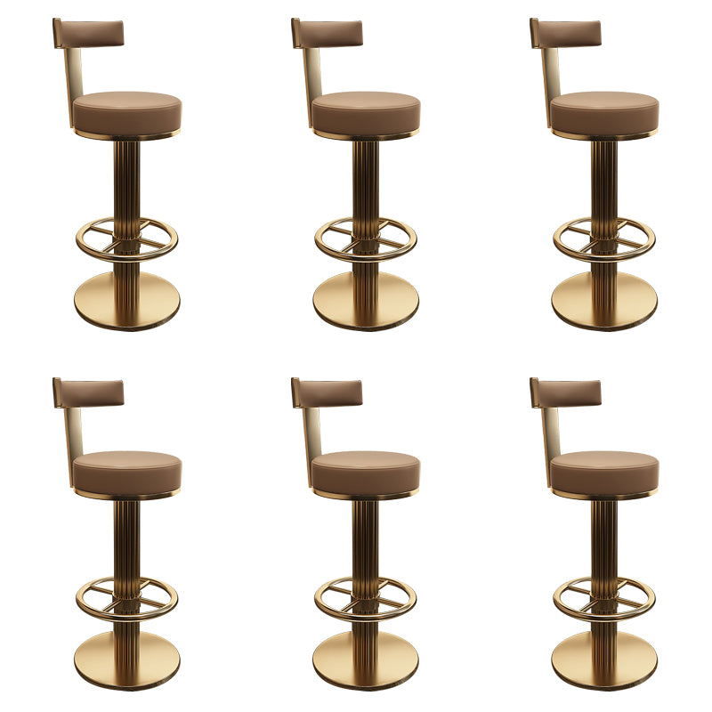 Leather Bar Stool Adjustable Height Counter Stool for Bristol
