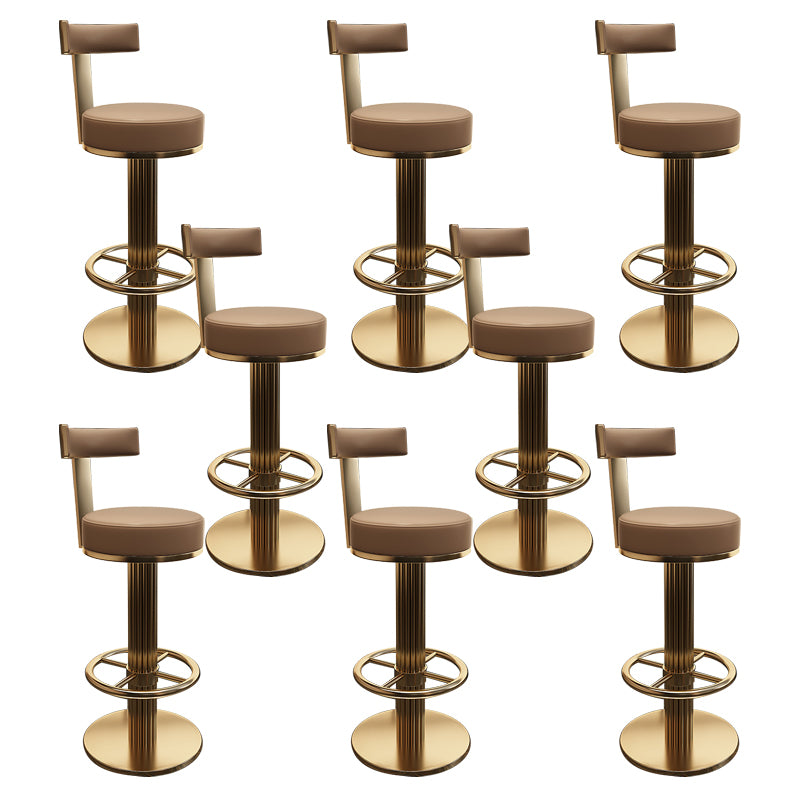Leather Bar Stool Adjustable Height Counter Stool for Bristol