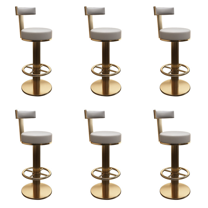 Leather Bar Stool Adjustable Height Counter Stool for Bristol