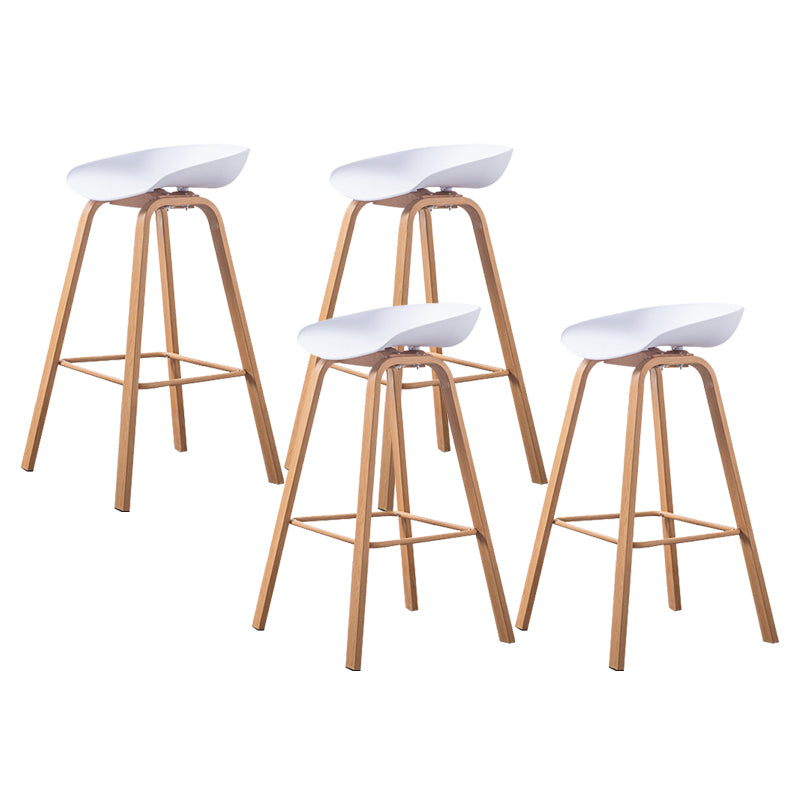 Industrial Armless Backrest Counter Stool Iron Bar Stool with Acrylic Seat for Cafe