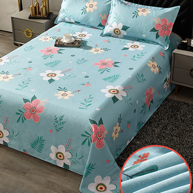 Long Staple Cotton Percale Sheet Set Animal Print and Floral Bed Sheet