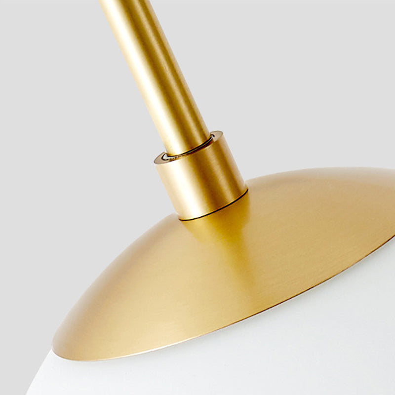 Ball Shape Glass Wall Light Modern Style 1 Light Wall Light Sconce in Gold