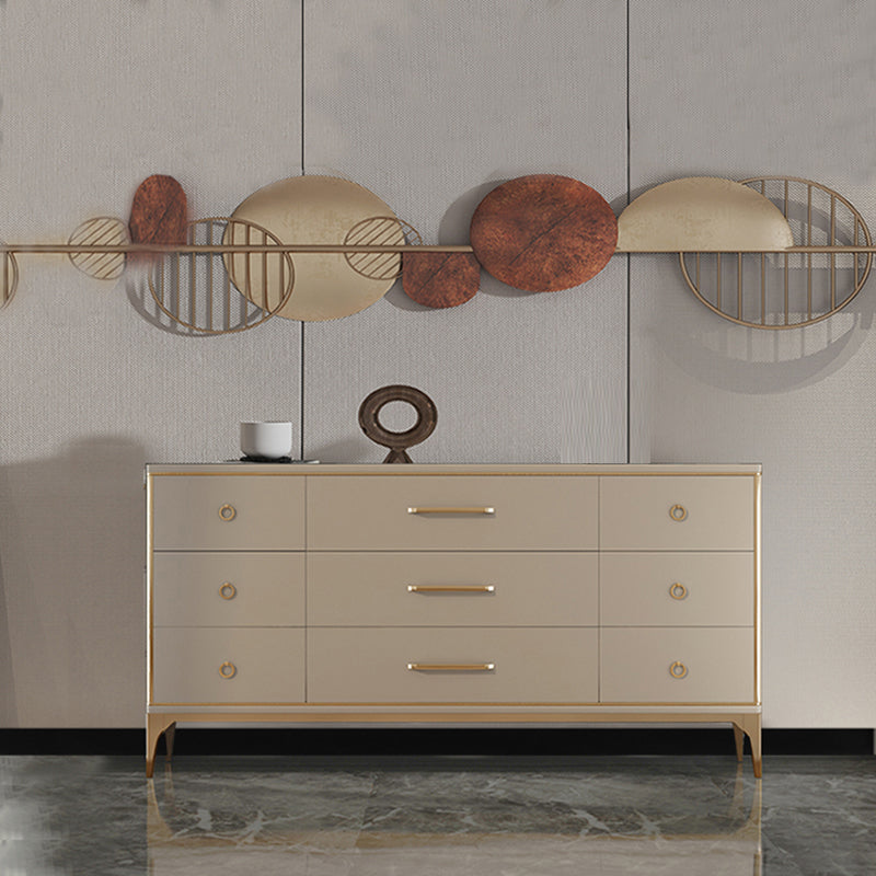 15.6-inch Width Storage Chest Contemporary Dresser with 9 Drawers