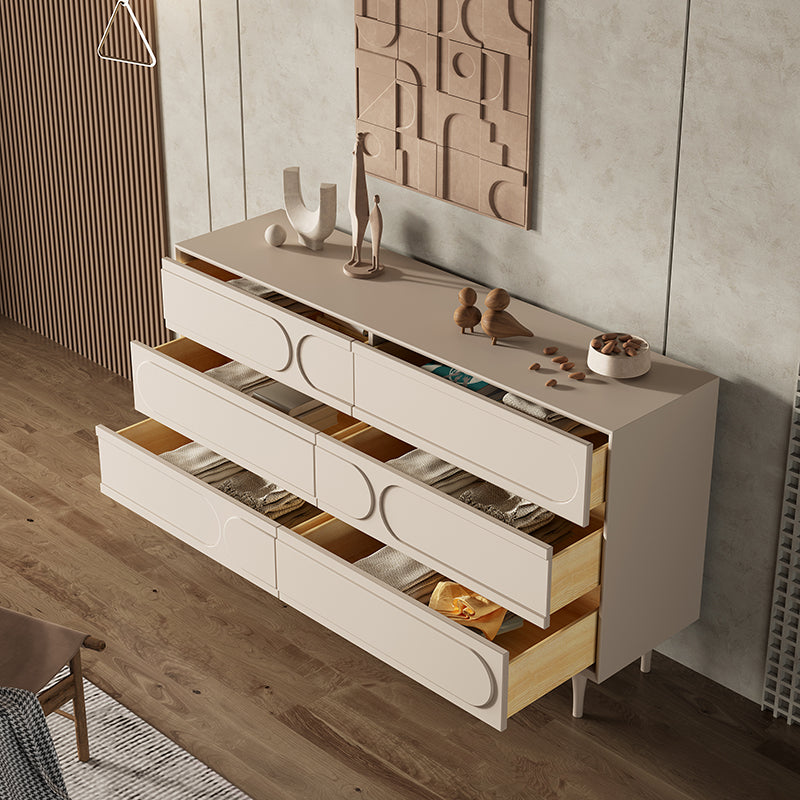 15.6-inch W Storage Chest Contemporary Solid Wood Dresser with 5/6 Drawers