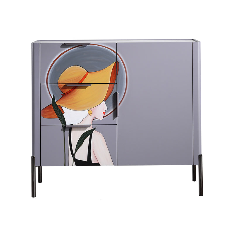 15.6-inch Width Modern Storage Chest Dresser Stone Storage Chest