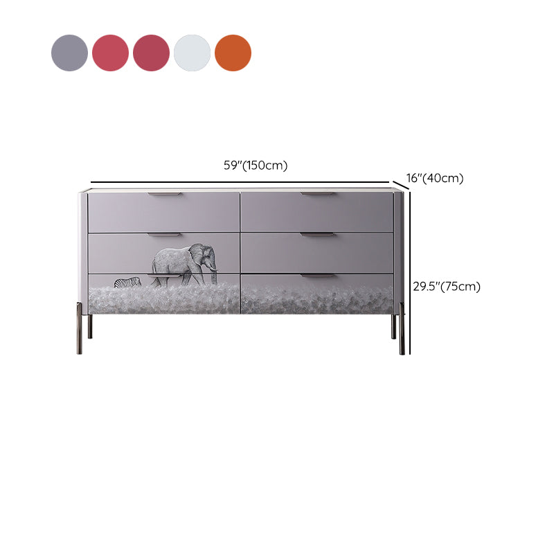 15.6-inch Width Modern Storage Chest Dresser Stone Storage Chest