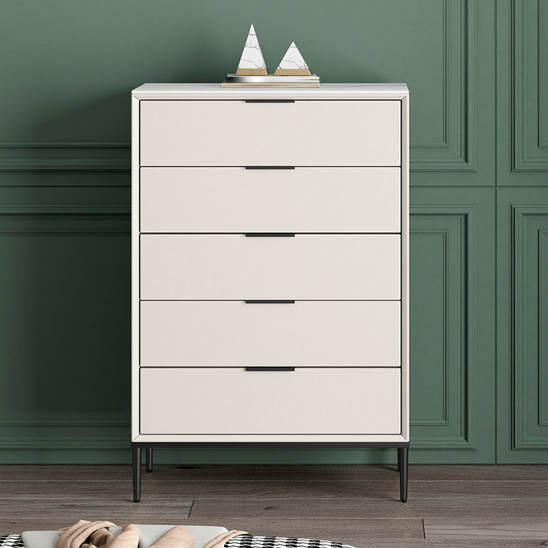 Contemporary Bedroom Storage Chest Vertical Chest with Drawers