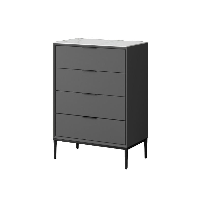 Contemporary Bedroom Storage Chest Vertical Chest with Drawers