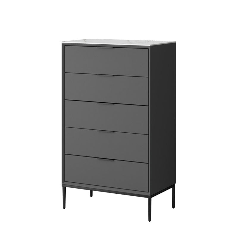 Contemporary Bedroom Storage Chest Vertical Chest with Drawers