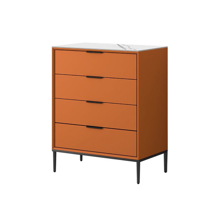 Contemporary Bedroom Storage Chest Vertical Chest with Drawers