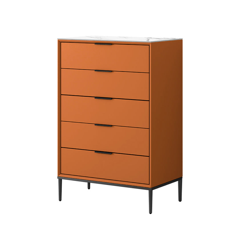 Contemporary Bedroom Storage Chest Vertical Chest with Drawers