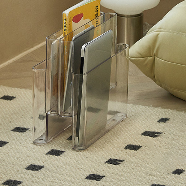 Contemporary Antique Finish Shelf Bookcase Plastic Book Shelf with Shelves