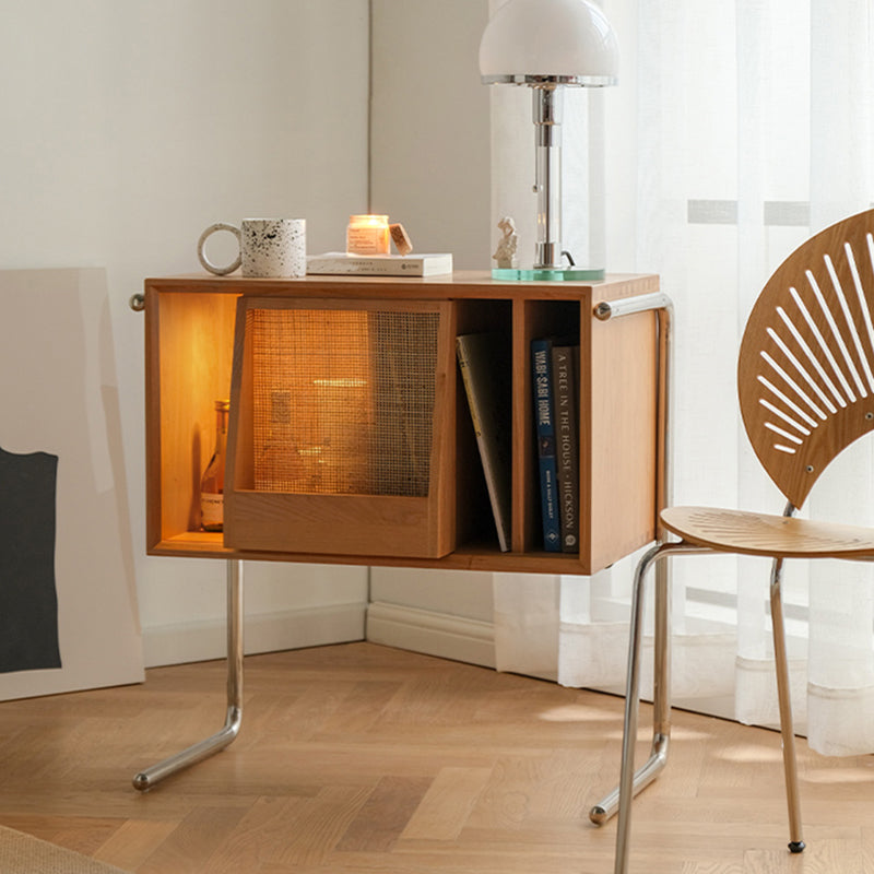 Modern Closed Back Standard Bookshelf Wooden Bookcase with Shelves