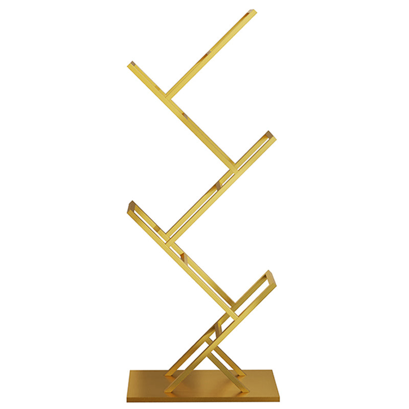 Modern Bookshelf Metal Open Shelf Bookcase with Shelves for Home Office