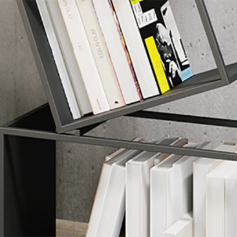 Modern Bookshelf Metal Open Shelf Bookcase with Shelves for Home Office