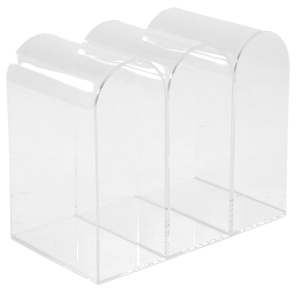 Contemporary Antique Finish Shelf Bookcase Acrylic Geometric Bookshelf