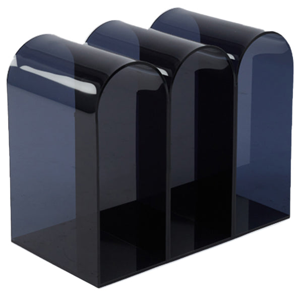 Contemporary Antique Finish Shelf Bookcase Acrylic Geometric Bookshelf