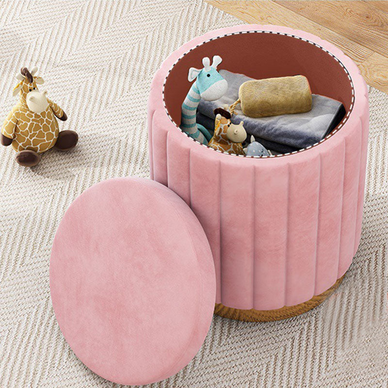 Grey Round Pouf Gorgeous Stain Resistant Pouf for Living Room