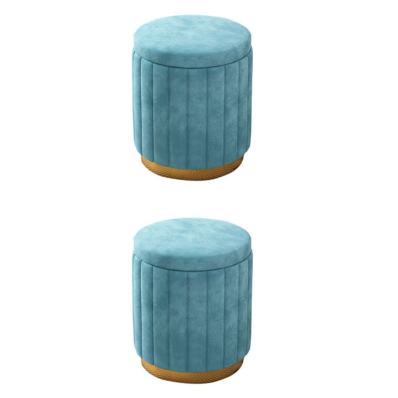Grey Round Pouf Gorgeous Stain Resistant Pouf for Living Room