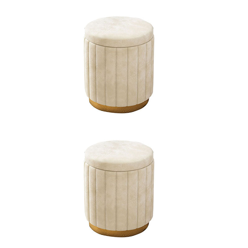 Grey Round Pouf Gorgeous Stain Resistant Pouf for Living Room