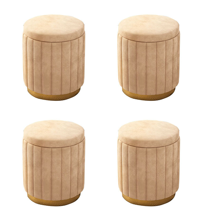 Grey Round Pouf Gorgeous Stain Resistant Pouf for Living Room