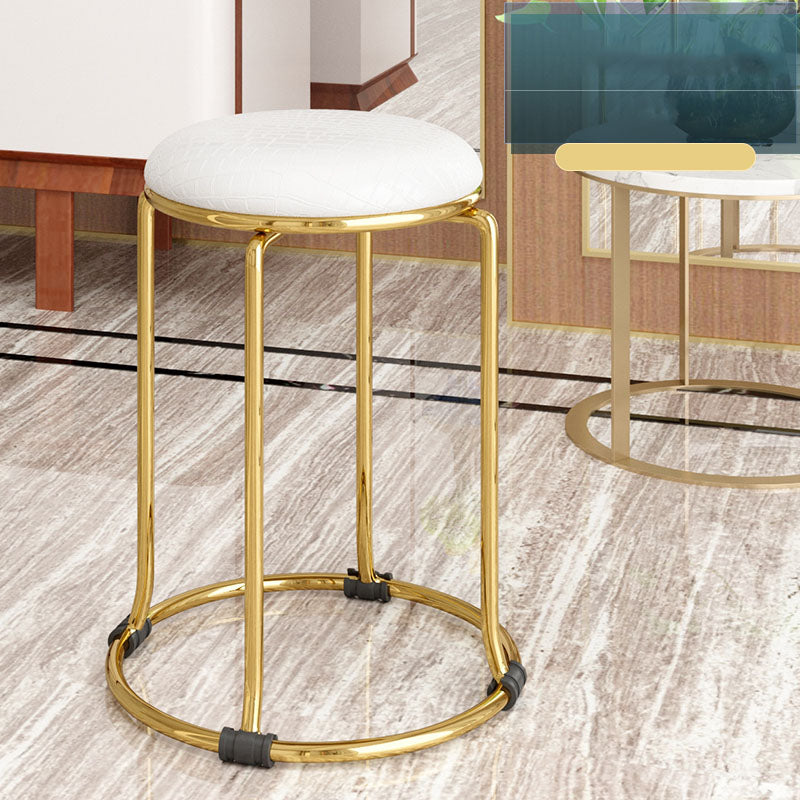 Modern Leather Standard Round Pure Color Standard for Home Decor