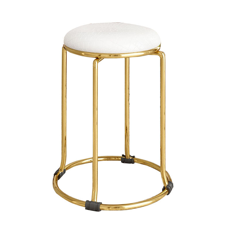 Modern Leather Standard Round Pure Color Standard for Home Decor