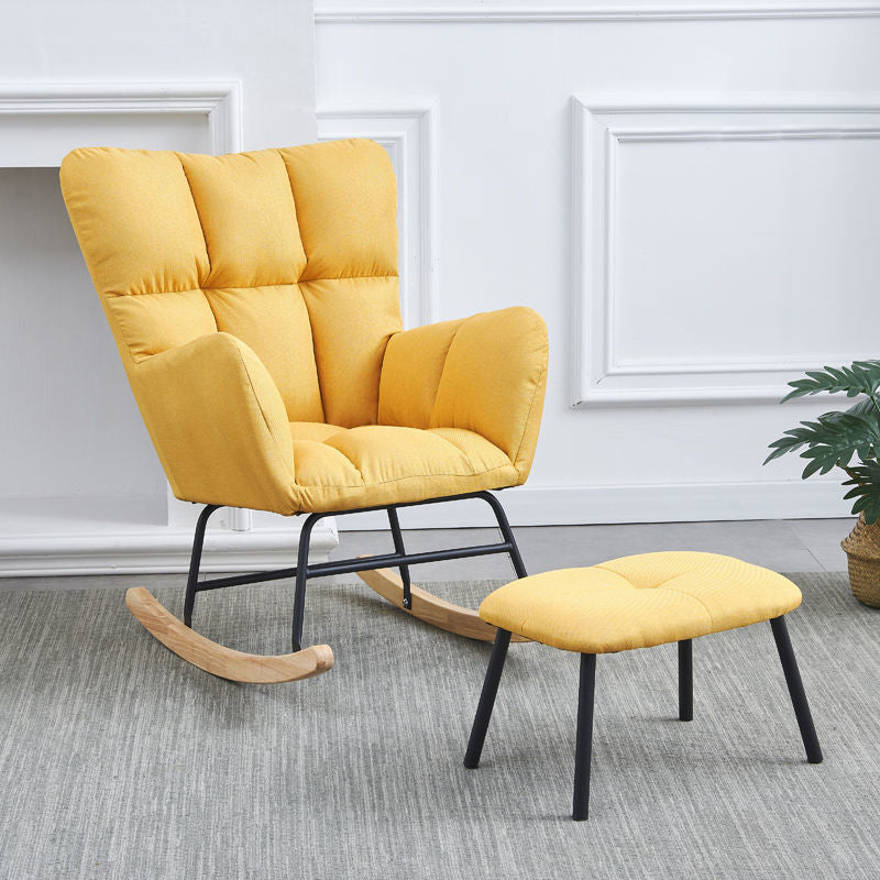 Contemporary Simple Style Rocking Chair Indoor Nursery Sofa Rocking