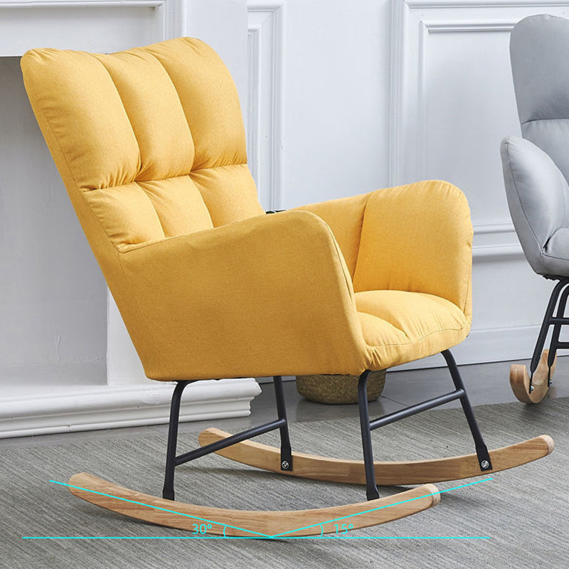 Contemporary Simple Style Rocking Chair Indoor Nursery Sofa Rocking