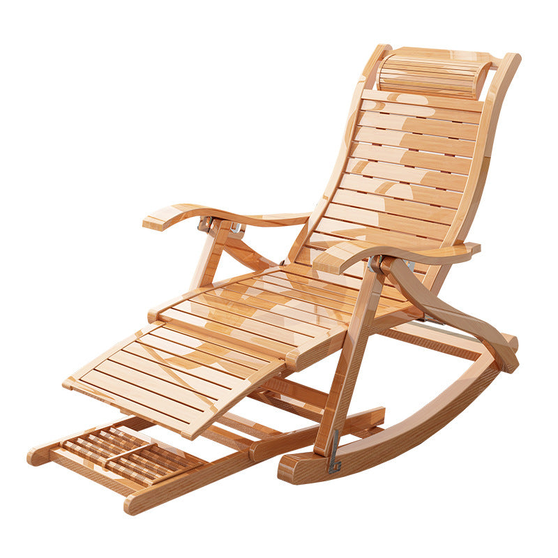 Antique Rocking Chair Wooden Removable Cushions Tufted Ergonomic Rocking Chair