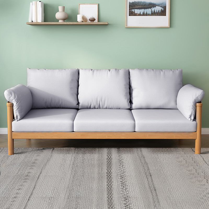 Scandinavian Pillow Top Arm Sofa Loose Back Living Room Settee