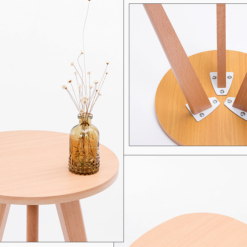 Contemporary Wooden Cocktail Table Round / Square / Triangle Top Coffee Table