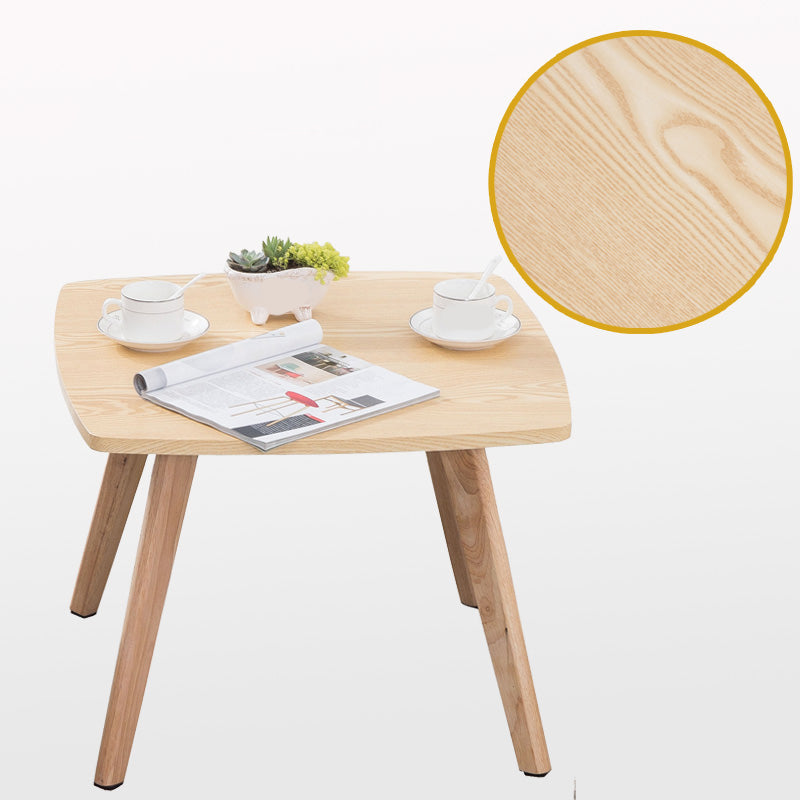Contemporary Wooden Cocktail Table Round / Square / Triangle Top Coffee Table