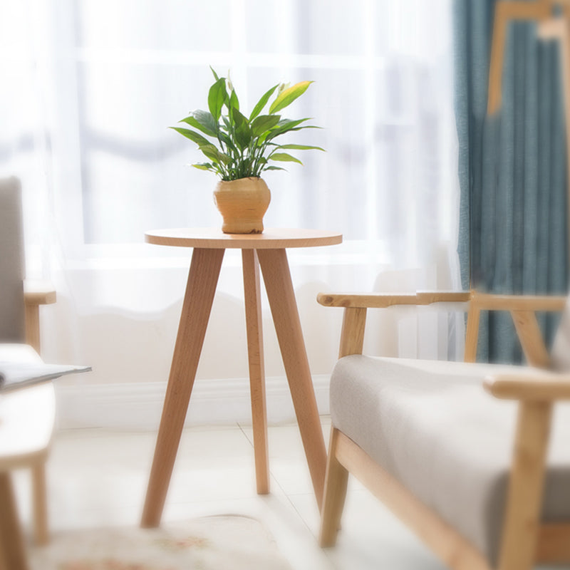 Contemporary Wooden Cocktail Table Round / Square / Triangle Top Coffee Table