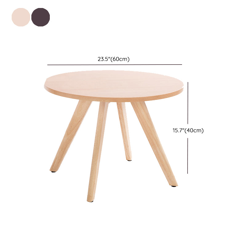 Contemporary Wooden Cocktail Table Round / Square / Triangle Top Coffee Table