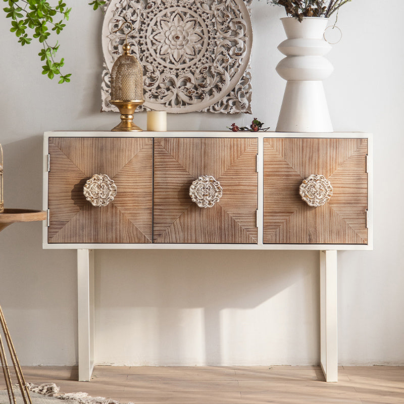 Industrial Standard Natural Accent Chest Distressed Wood Accent Cabinet