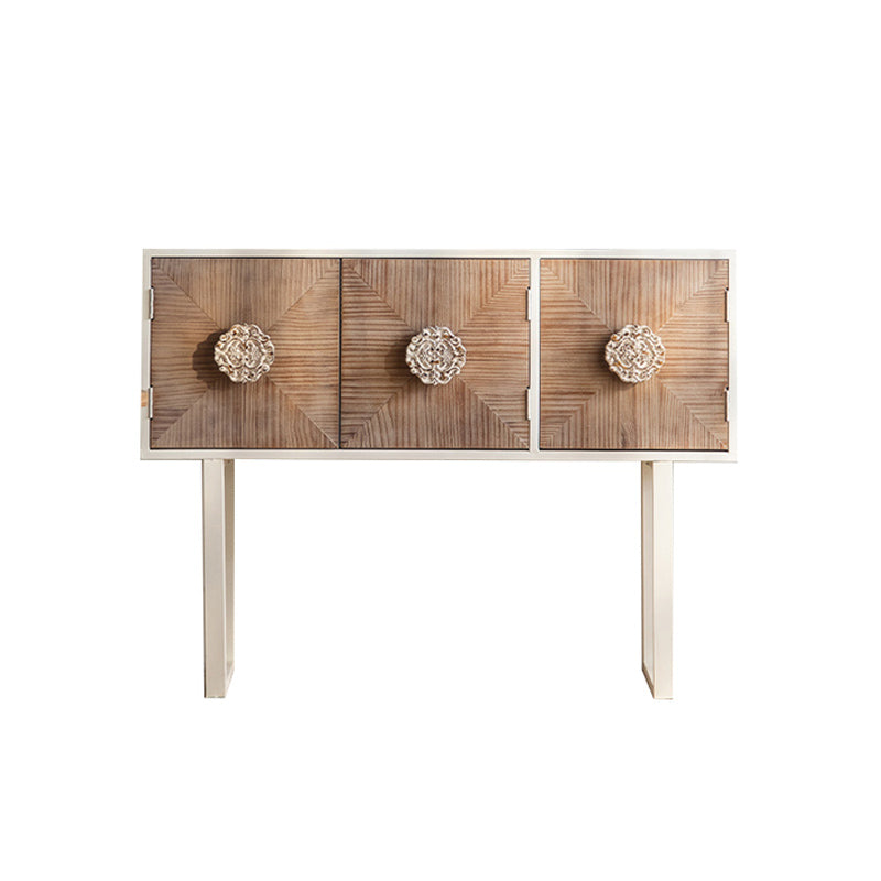 Industrial Standard Natural Accent Chest Distressed Wood Accent Cabinet