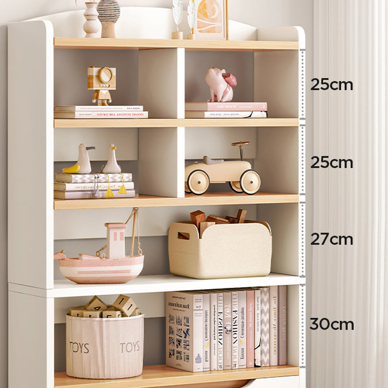 Contemporary Wood Chest Rectangle with Doors Side Cabinet with Shelves